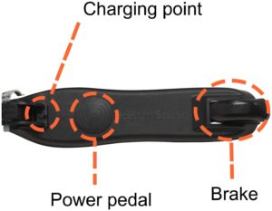 trottinette-électrique vue dessus